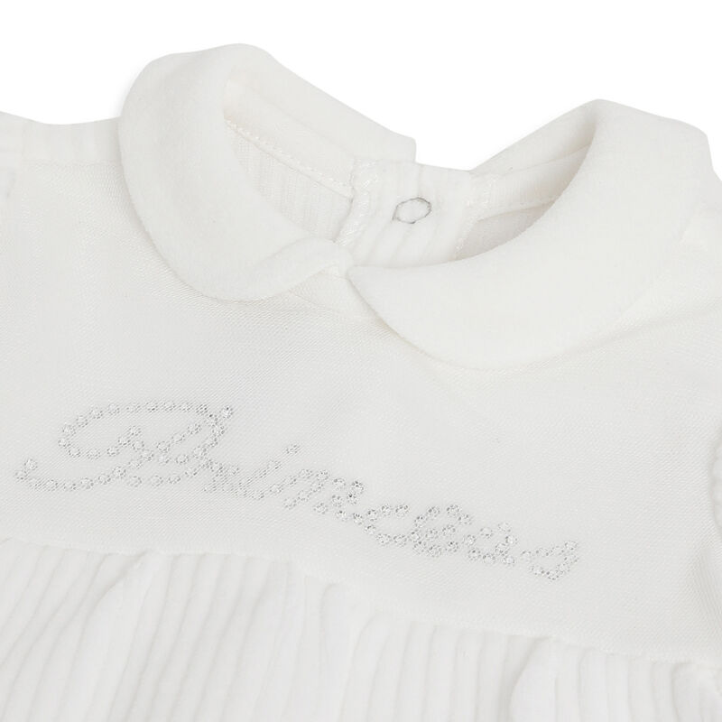 Girls Solid Leg Opening Babysuit image number 2